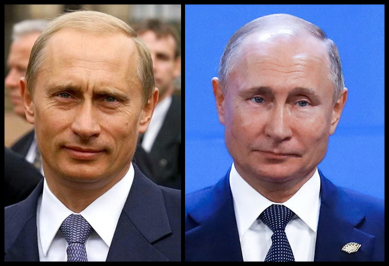 Путин раньше и сейчас фото сравнить отличия